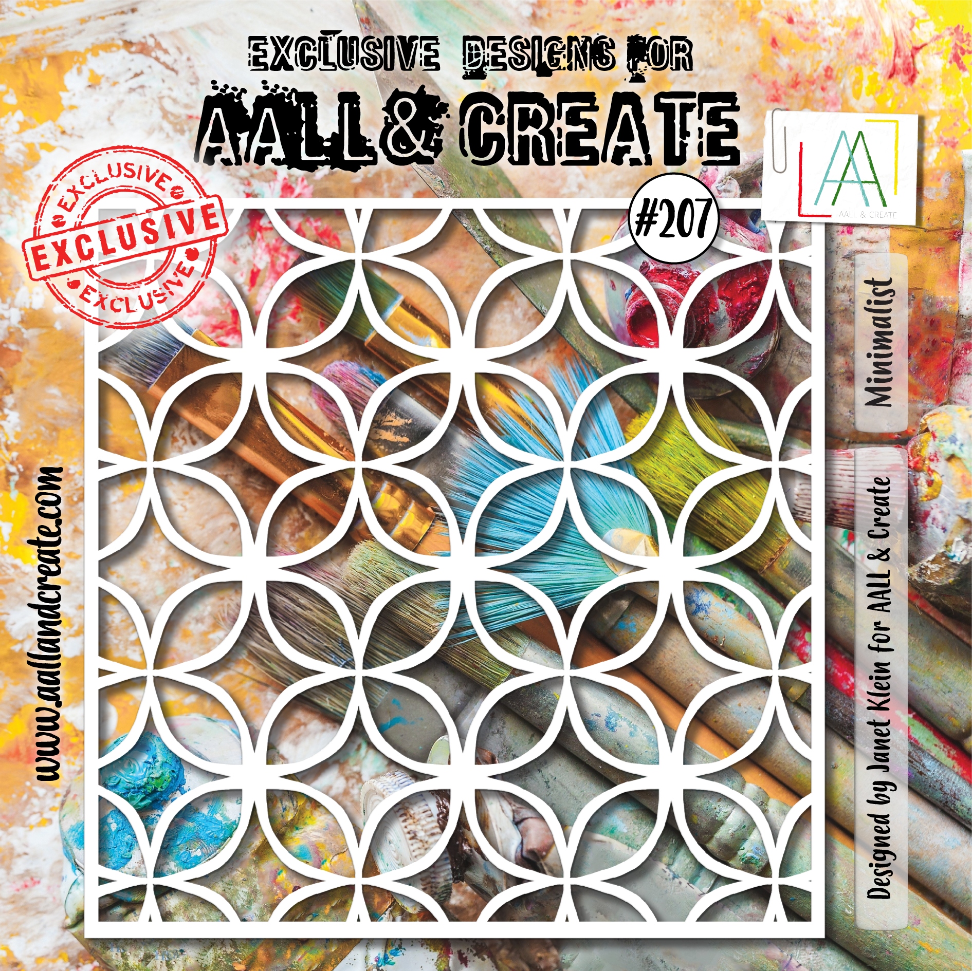 #207 Minimalist 6"x6" Stenci