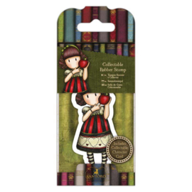 Gorjuss Mini Rubber Stamp - Dear Apple