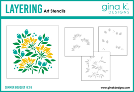 Summer Bouquet Layering Stencil