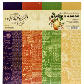 Fruit & Flora Paper Pad 12"X12"