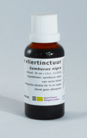 Zwarte vliertinctuur 30ml