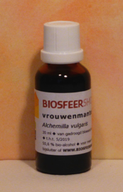 Vrouwenmantel tinctuur 30ml