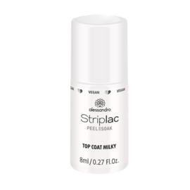 Striplac Top Coat Milky 8 ml.