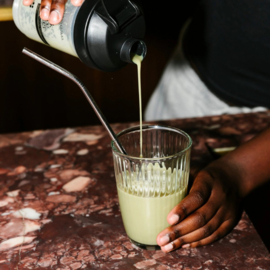 Vegan Matcha Mango Eiwitshake 420 gr. 15 porties )