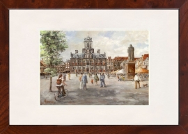 Delft Markt schilderij