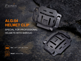 Fenix ​​ALG-04 helmbevestiging voor hoofdlamp