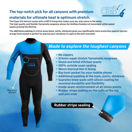 CE4Y FLUAZ Canyoning wetsuit