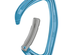 Petzl DJINN snapper - gebogen Blauw