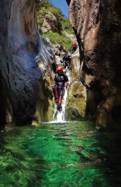 Canyoning on the island of Kythira