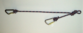 Self knots lanyard (excluding / including carabiners)