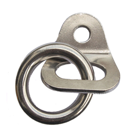 Anchor plate with stainless steel ring