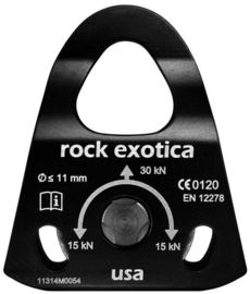 Rock Exotica Mini Machined Pulley (Single) Black