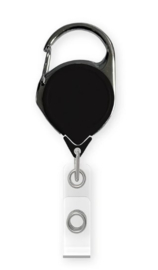 Key-Bak RETRACT-A-BADGE KARABINER BADGEHOUDER - ZWART