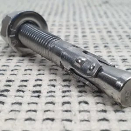 TEBYLON doorsteekanker bout M10 x 75mm roestvrij staal