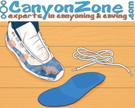 How do I maintain my canyoning shoes?