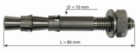 Raumer HANG FIX inox M10L (10x86mm)