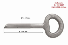 Raumer RADIUS inox 10x80mm