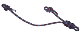 Self knots lanyard (excluding / including carabiners)