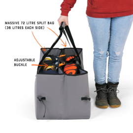 C-Monsta Split Tas, Oranje wetsuit kleerhanger en Omkleedmat Bundel