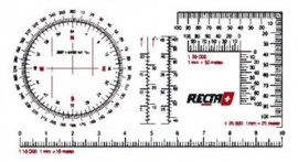 Recta map protractor