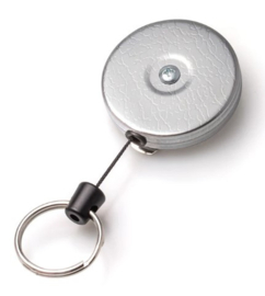 KEY-BAK ORIGINAL SERIES RETRACTABLE KEYCHAIN - CHROME - BELT CLIP