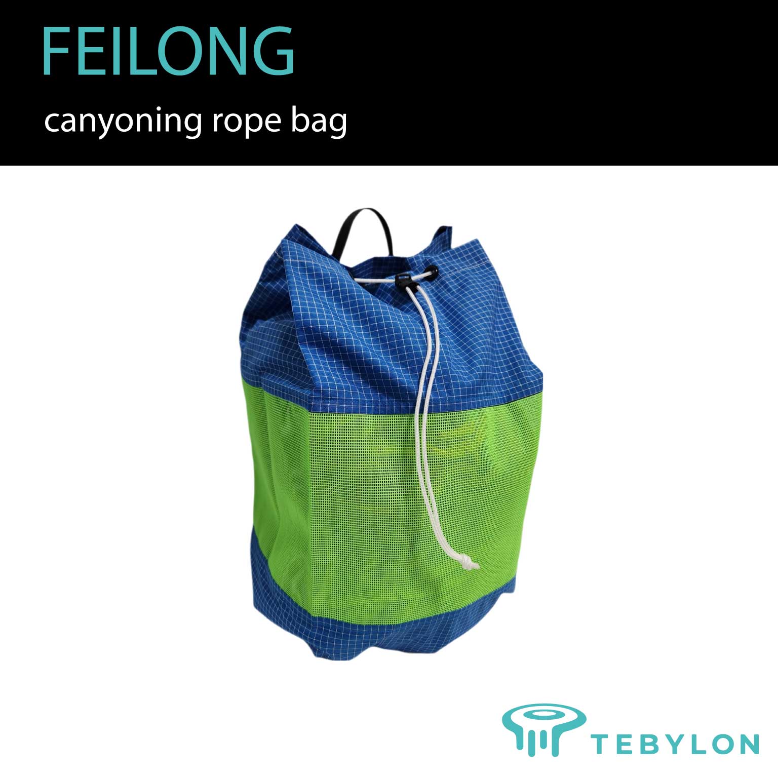 TEBYLON FEILONG canyoning touwtas met dubbele uiteinden