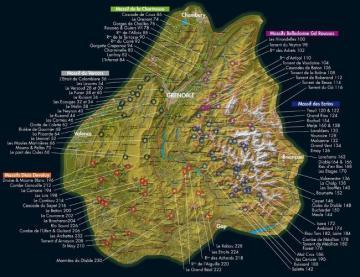 Description: carte generale avec vue des sites