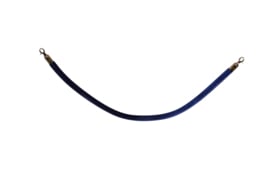 Afzetkoord BasicLine velours blauw 32 mm. - info