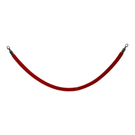 Afzetkoord BasicLine velours rood 32 mm. - info