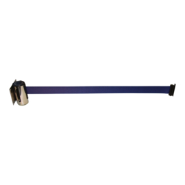 Muurcassette chroom 2,0 mtr. blauw band - info
