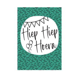 cadeaukaartje-hiep hiep hoera