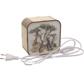 lamp safari met netsnoer mat