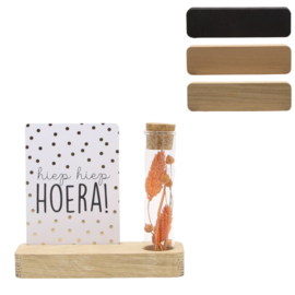 plankje kaartje hiep hiep hoera dots