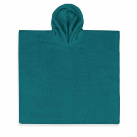 poncho lake green S evt. met naam geborduurd