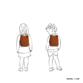 rugzak met oortjes bruin