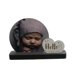 Fotoplankje klein met tekst hello little one