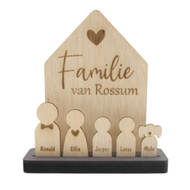 vrouw/meisje met hart