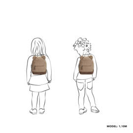 rugzak met oortjes taupe