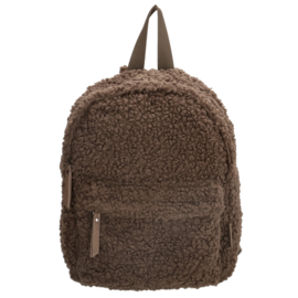 rugzak teddy donkertaupe