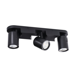 Laurin 3 - wandlamp - plafondlamp spot - incl LED - zwart