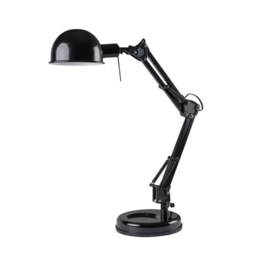 Kanlux PIXA Bureaulamp 1x40W Zwart/wit+ Wipschakelaar