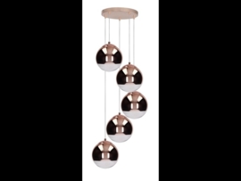 Gino 5 hanglamp koper