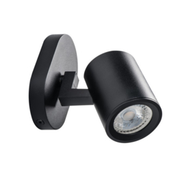 Laurin 1 wandlamp - plafondlamp spot - incl LED - zwart
