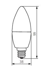 DUN 3W SMD E14-WW (22311)