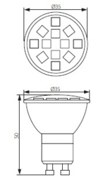 LED12 SMD GU10-CW (18501)