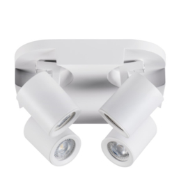 Laurin 4 - wandlamp - plafondlamp spot - incl LED - wit