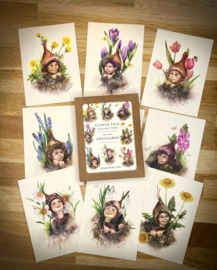 Iris Esther kaartenset - Flower Folk Box