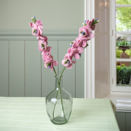 Vilten bloem - Ridderspoor roze