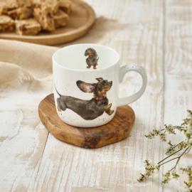 Wrendale Royal Worcester mok "That Friday Feeling" - teckel