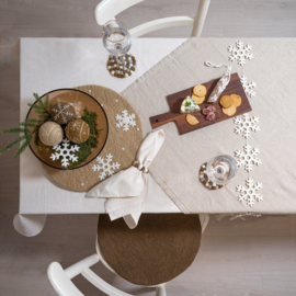 Vilten onderzetter 35cm - Gingerbread